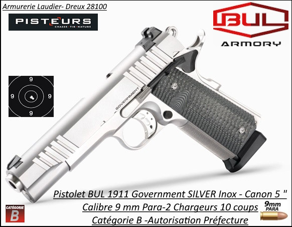 Jambe BK droite - Porte-pistolet Universel Gl17 M9 1911 Hk Usp