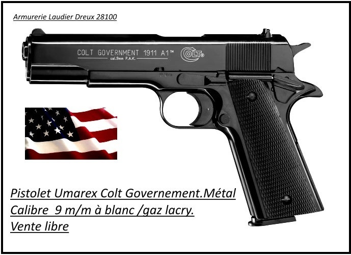 Pistolet d'alarme type Colt 1911. - Pistolets d'alarme (10766183)
