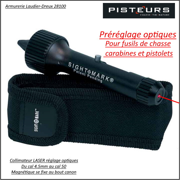 Collimateur laser pour le réglage des lunettes cal 22 à 50 - RM-Distribution