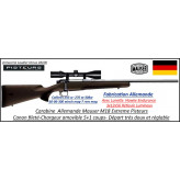 Mauser M18 Extreme Pisteurs Calibre 30-06 avec lunette 3x12x56 reticule lumineux composite marron Pack Pisteurs répétition Canon fileté -Promotion-Ref 35695