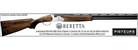 Superposé Beretta  686 Silver Pigeon 1 Calibre 20 mag chasse-Canons 76 cm-Promotion-Ref 24585