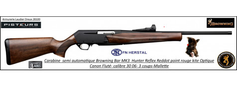 Browning BAR MK3 Reflex Hunter Calibre 30- 06 Semi automatique noyer grade2  pack point rouge  KITE Promotion-Ref 031876926 