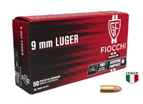 Fiocchi 9 Para FMJ blindées